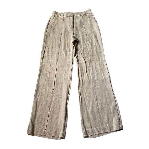 Express Pants - Express Champagne Wide Leg High Rise Editor Trouser Women's Pants Size 4R | 3-6